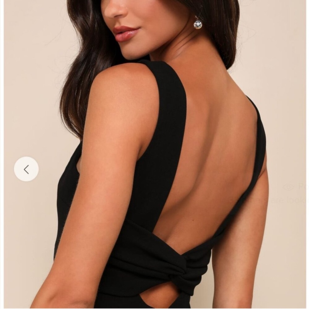 Lulus love in your eye mermaid black maxi dress SM classic cocktail formal - Picture 3 of 9